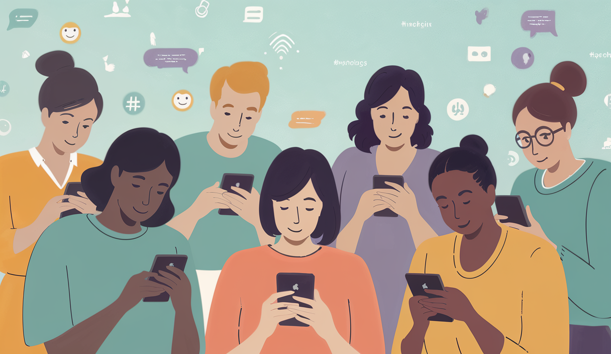 Des parents échangeant des conseils et des expériences sur les plateformes numériques