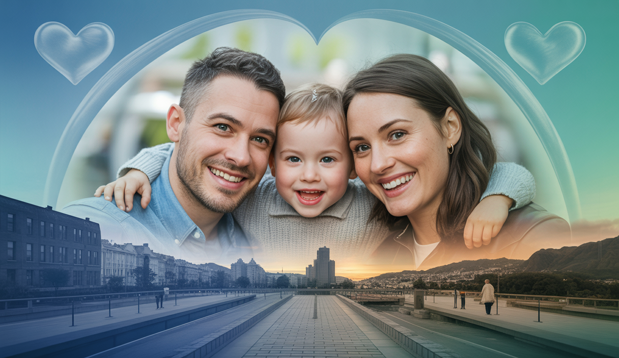 Image représentant les défis et réussites des familles homoparentales dans un contexte inclusif.