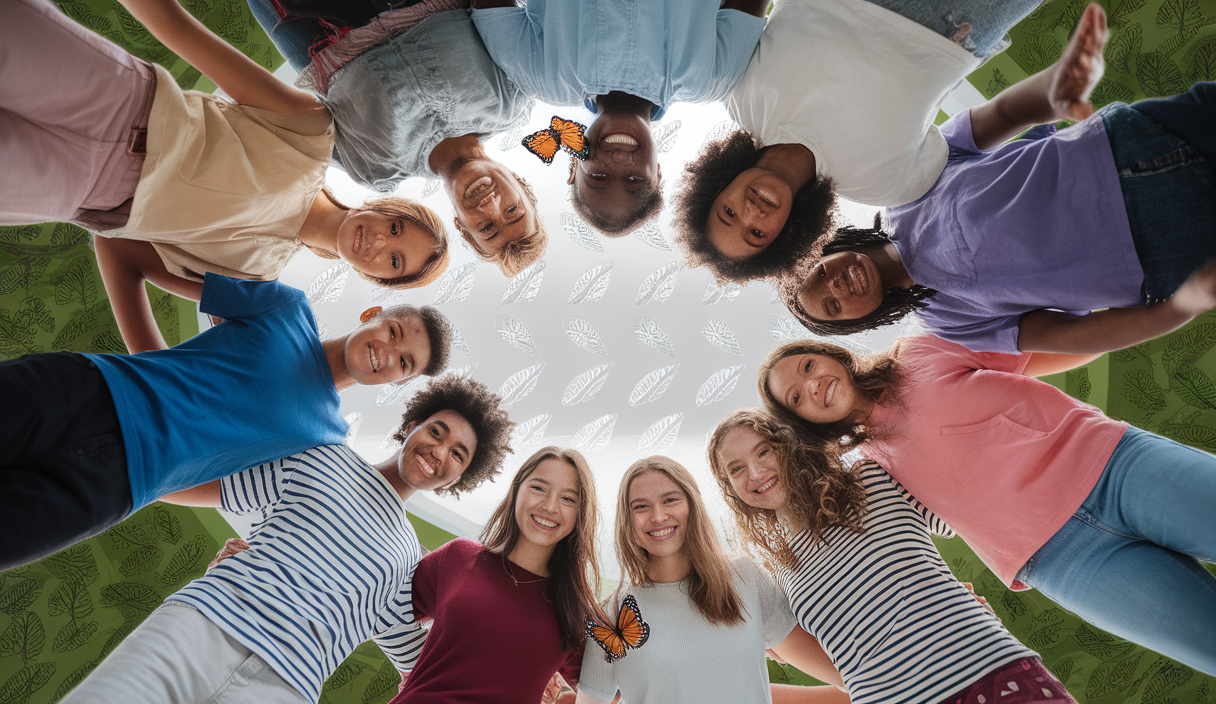 Illustration inspirante de la résilience chez les jeunes